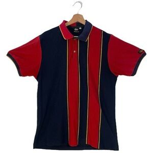 Classic Men's Red and Black Striped Polo Shirt